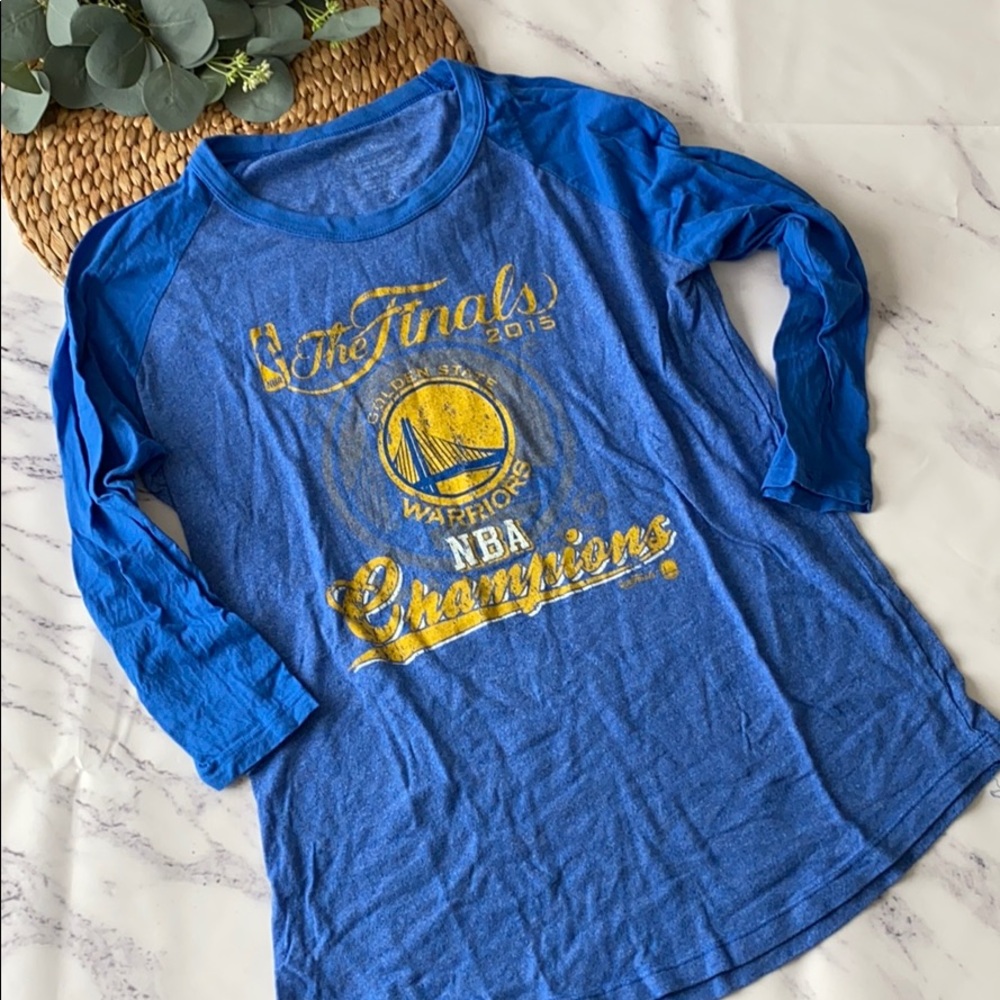 EUC- Warriors 3/4 sleeve championship tee- Size XL